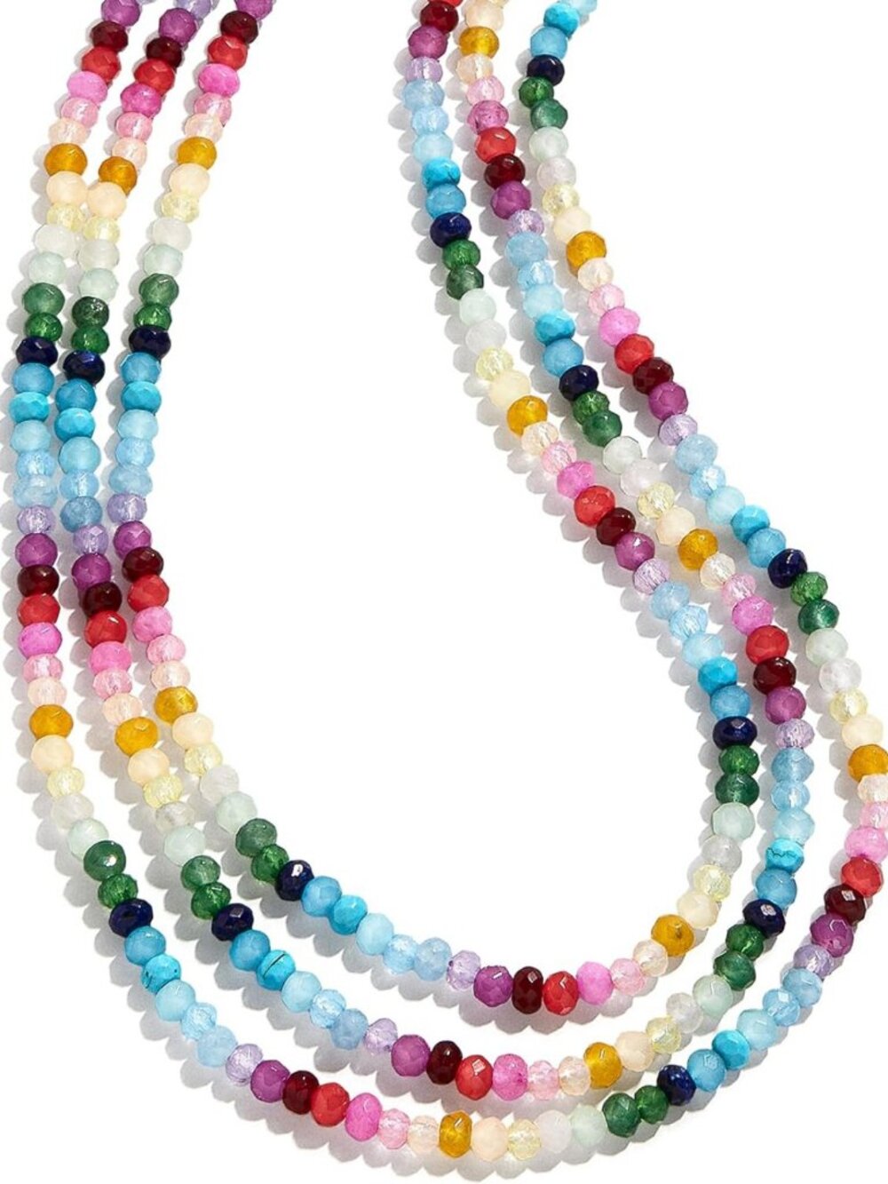 Pre-Layered Beaded Statement Necklace | Trendy Layering Jewelry for Women